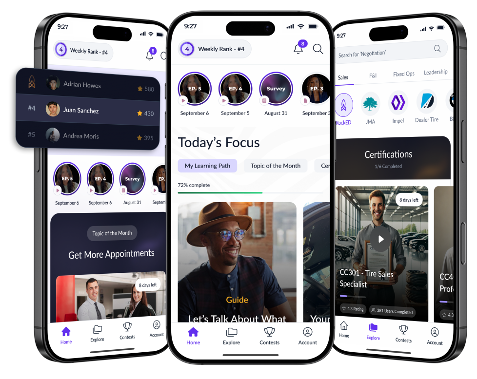RockED Automotive Service Training Platform